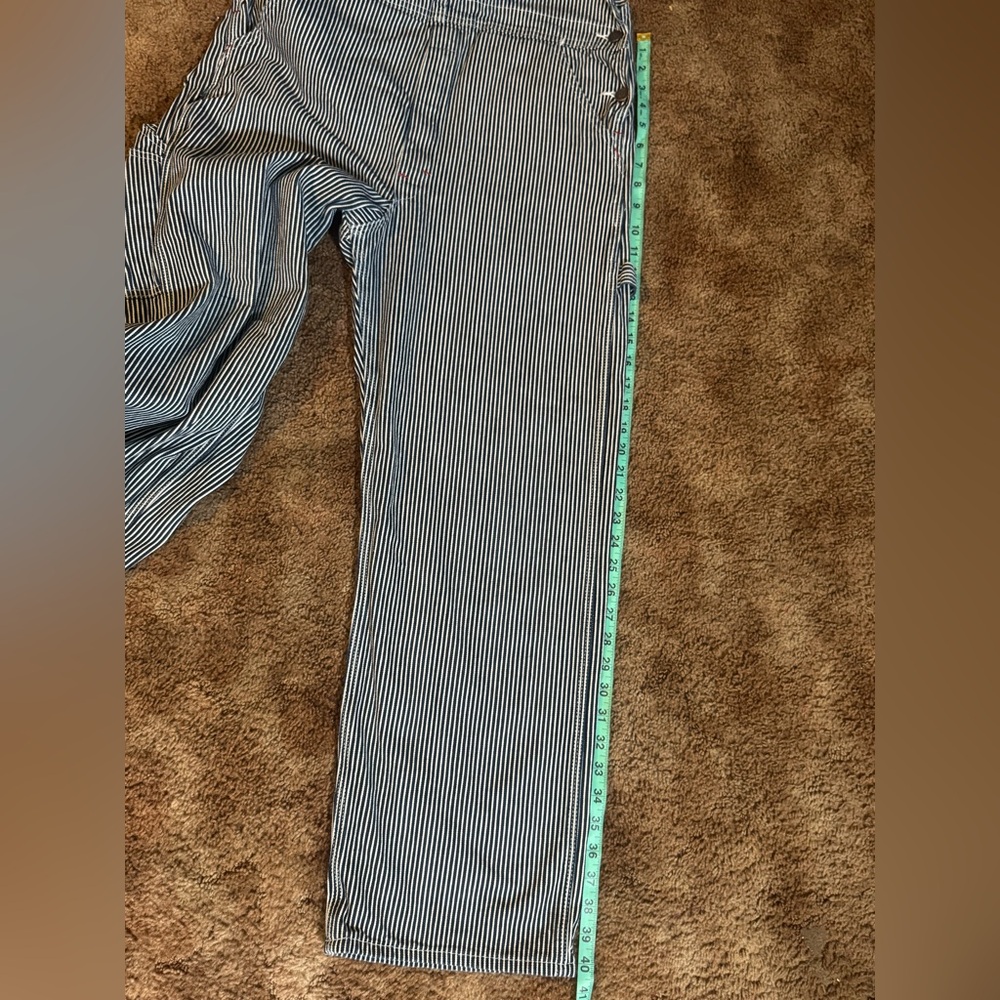Vintage Dickies Striped Blue Overalls - Picture 10 of 11